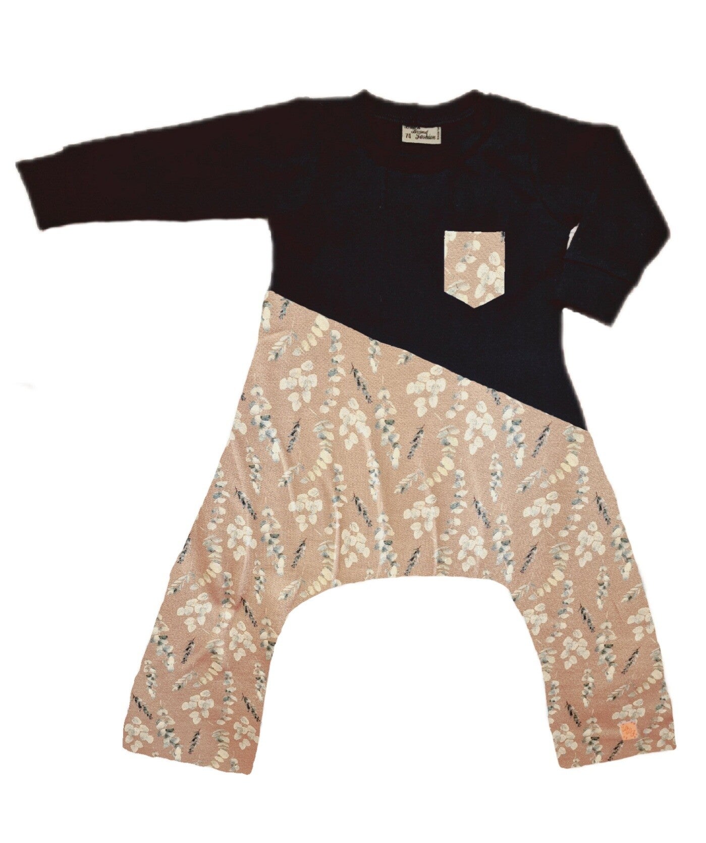 Onesie spreid/ gips/ pavlik zwart takjes