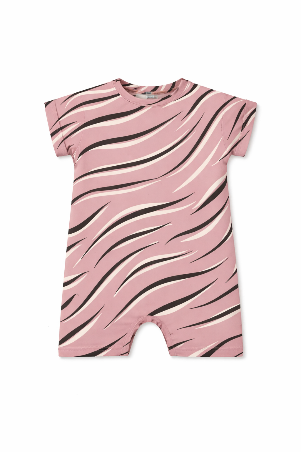Onesie Zebra roze korte mouw en korte benen