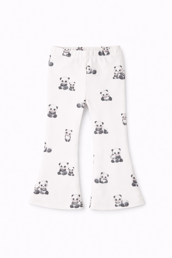 Flared broek baby panda