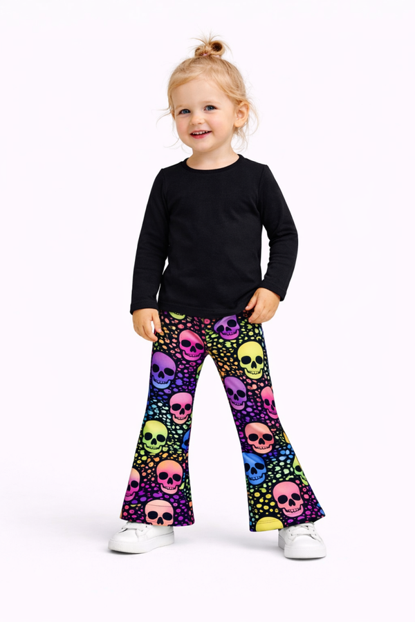 Flared broek skull
