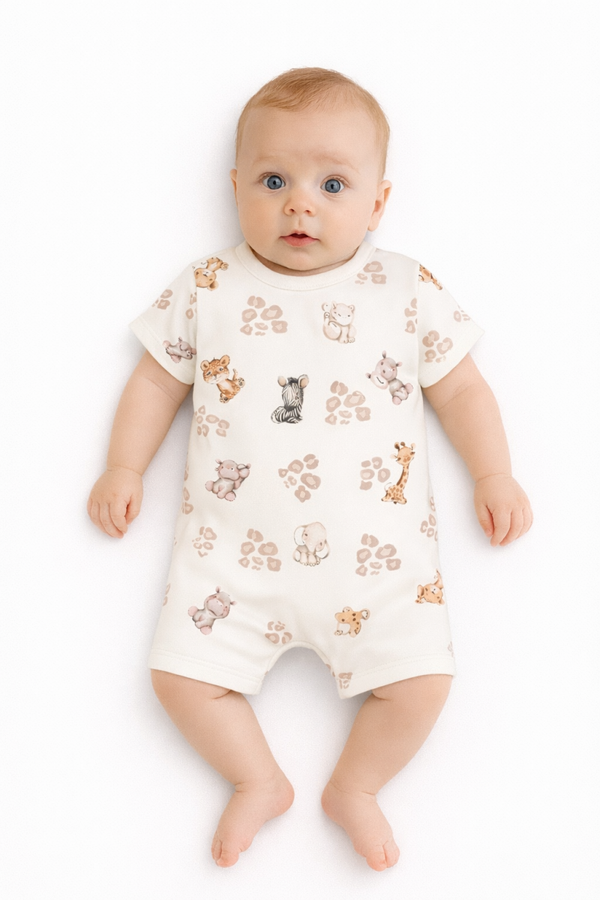 Onesie dieren korte mouw en korte benen