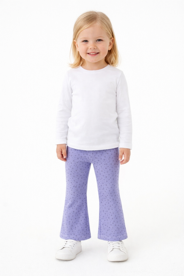 Flared broek Dot Glitter Blauw