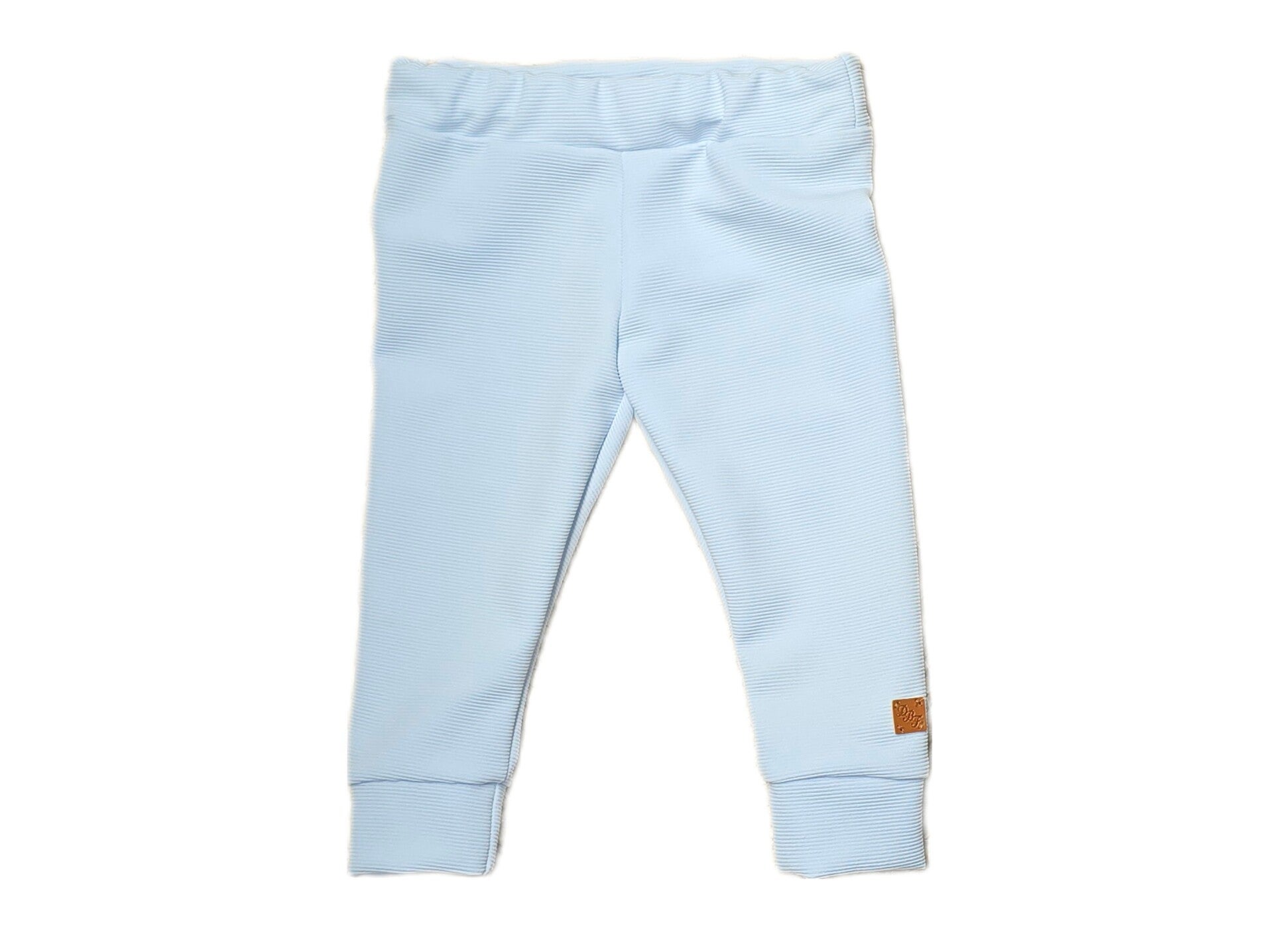 Broek rib baby blauw