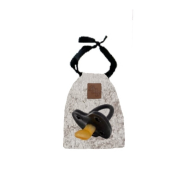 Speenzakje velours taupe