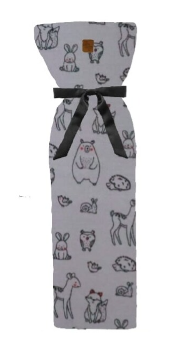 Kruikenzak diertjes grijs