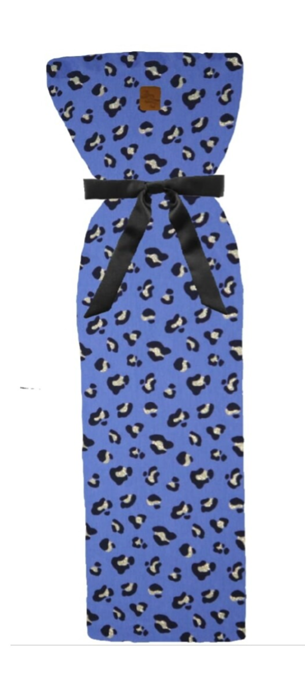 Kruikenzak panter blauw