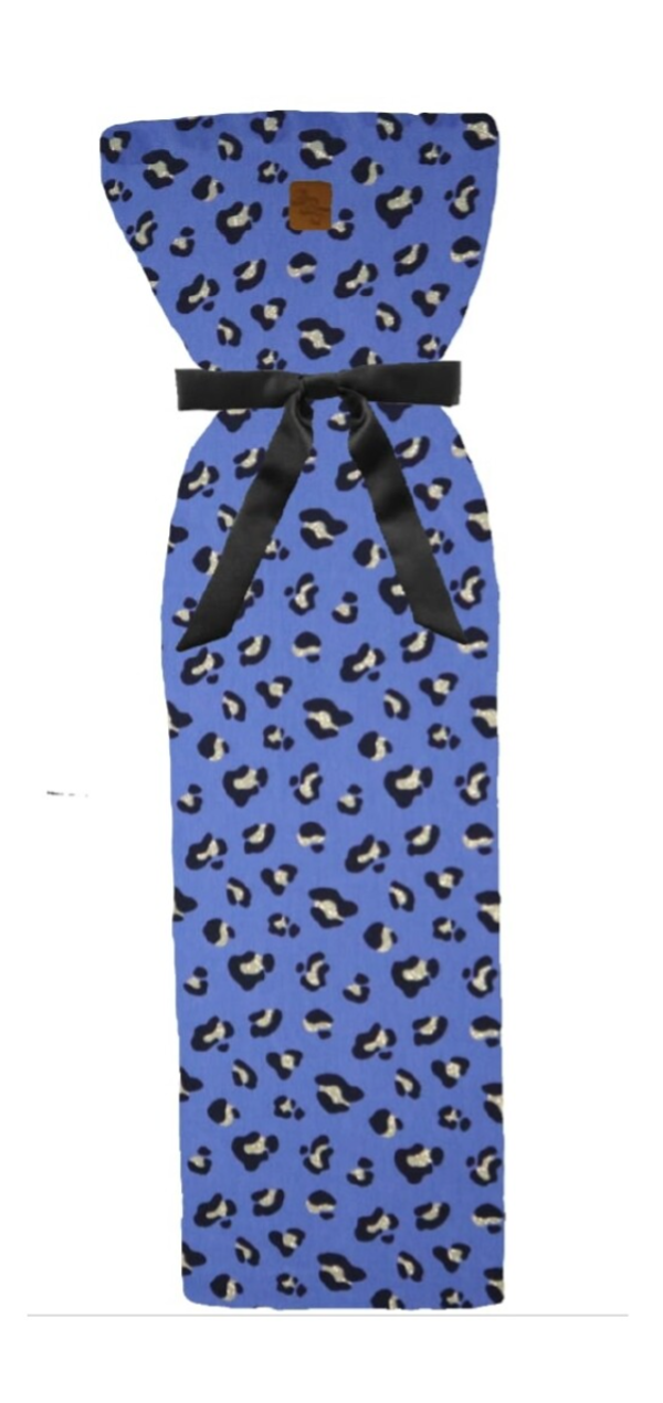 Kruikenzak panter blauw