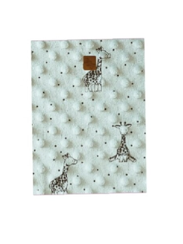 Electrische kruikenzak minky giraf mint groen