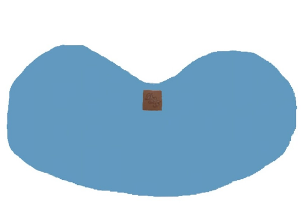 Spuigdoekje schouder jeans blauw