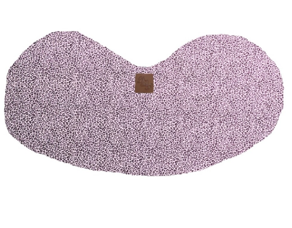 Spuigdoekje schouder panter dusty roze