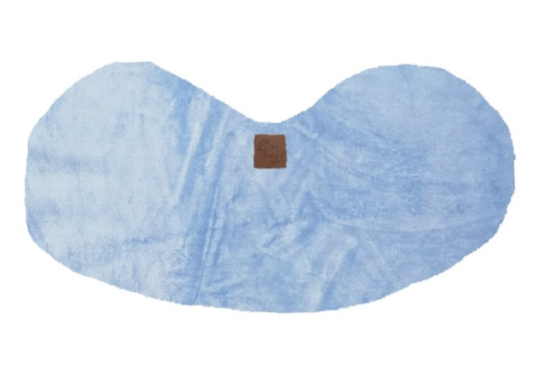 Spuigdoekje schouder velours blauw