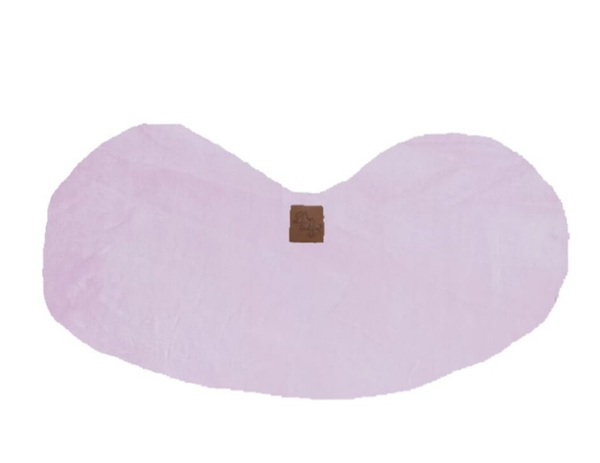 Spuigdoekje schouder velours roze