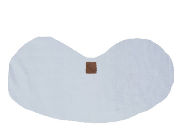 Spuigdoekje schouder velours wit