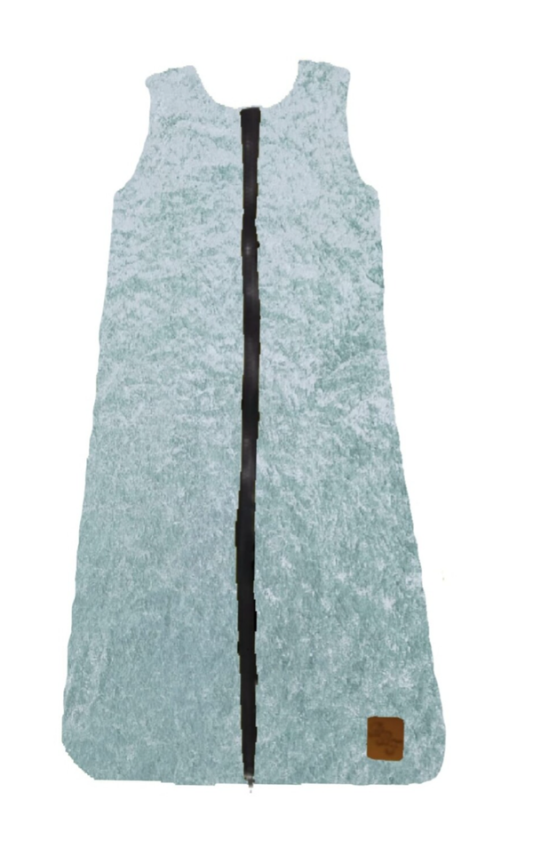 Slaapzak velours mint groen
