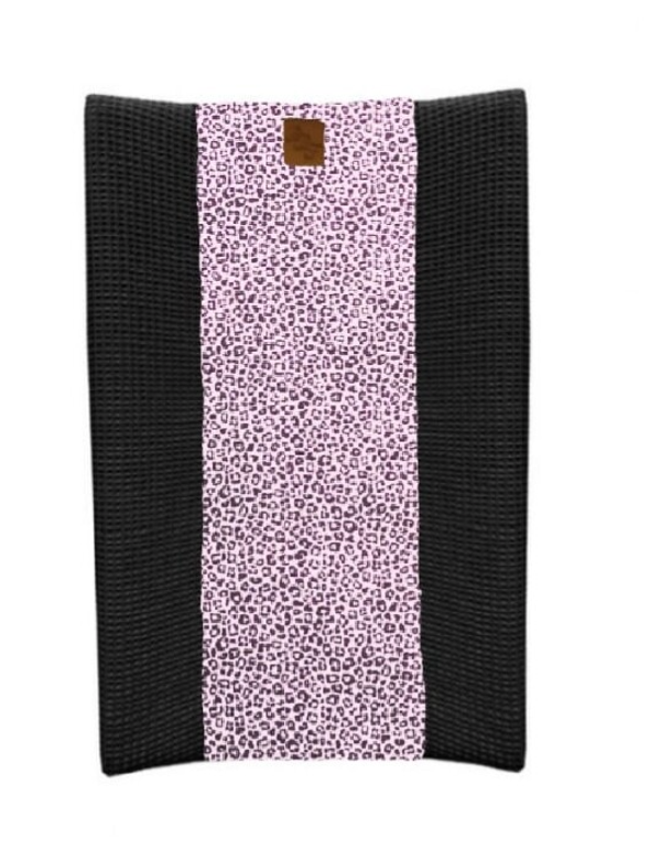 Aankleedkussenhoes panter dusty roze