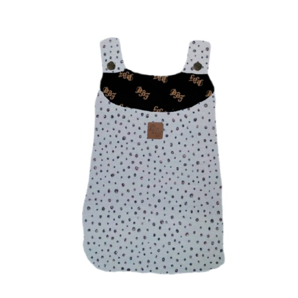 Boxzak dot glitter grijs