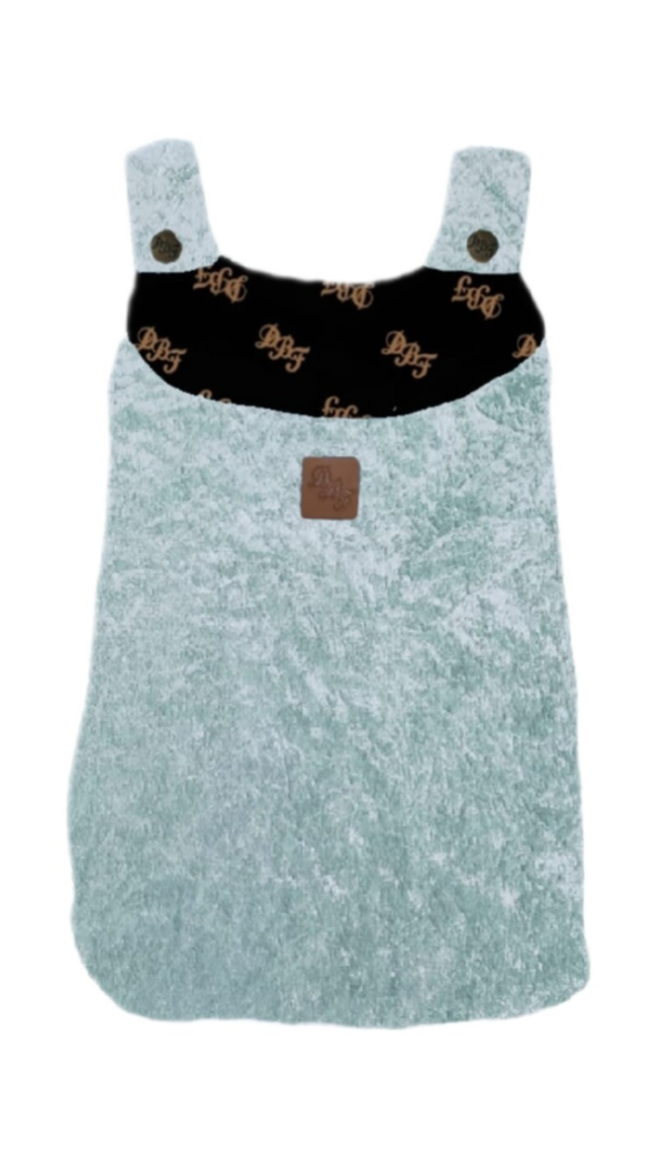 Boxzak velours mintgroen