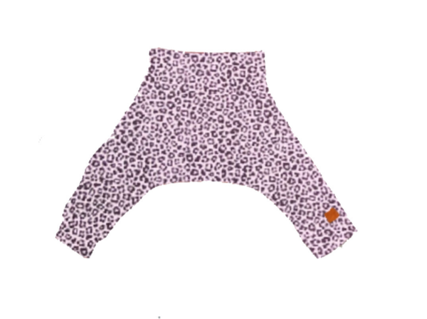 Spreidbroek panter dusty roze