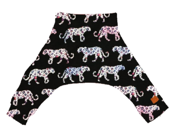 Spreidbroek panter zwart