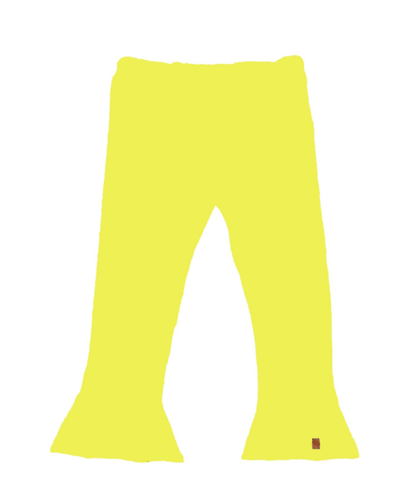 Flared broek geel