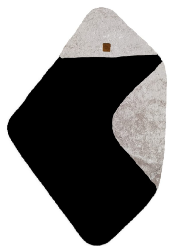 Badcape velours zand