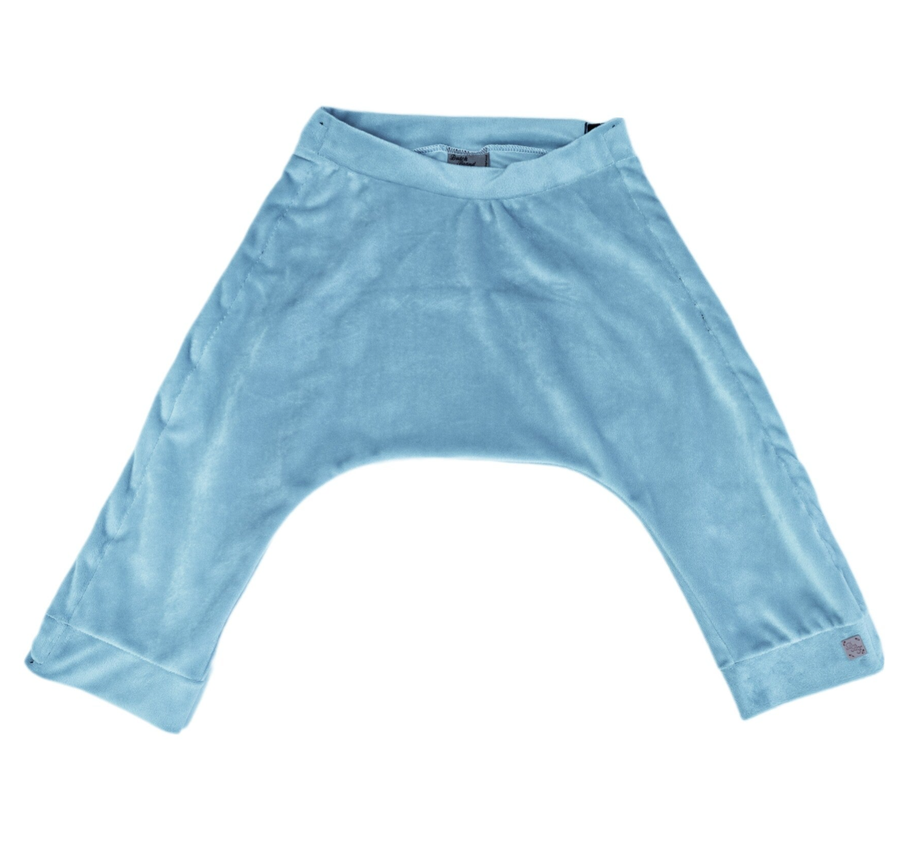 Spreidbroek velours blauw