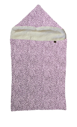 Wagenzak panter dusty roze