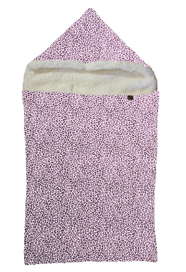 Zak geschikt voor o.a. Maxi Cosi  panter dusty roze