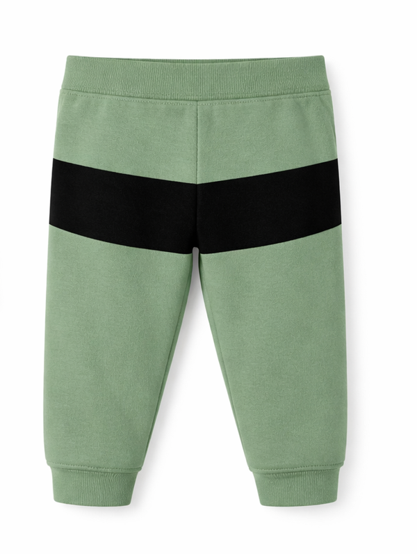 Broek groen zwart streep