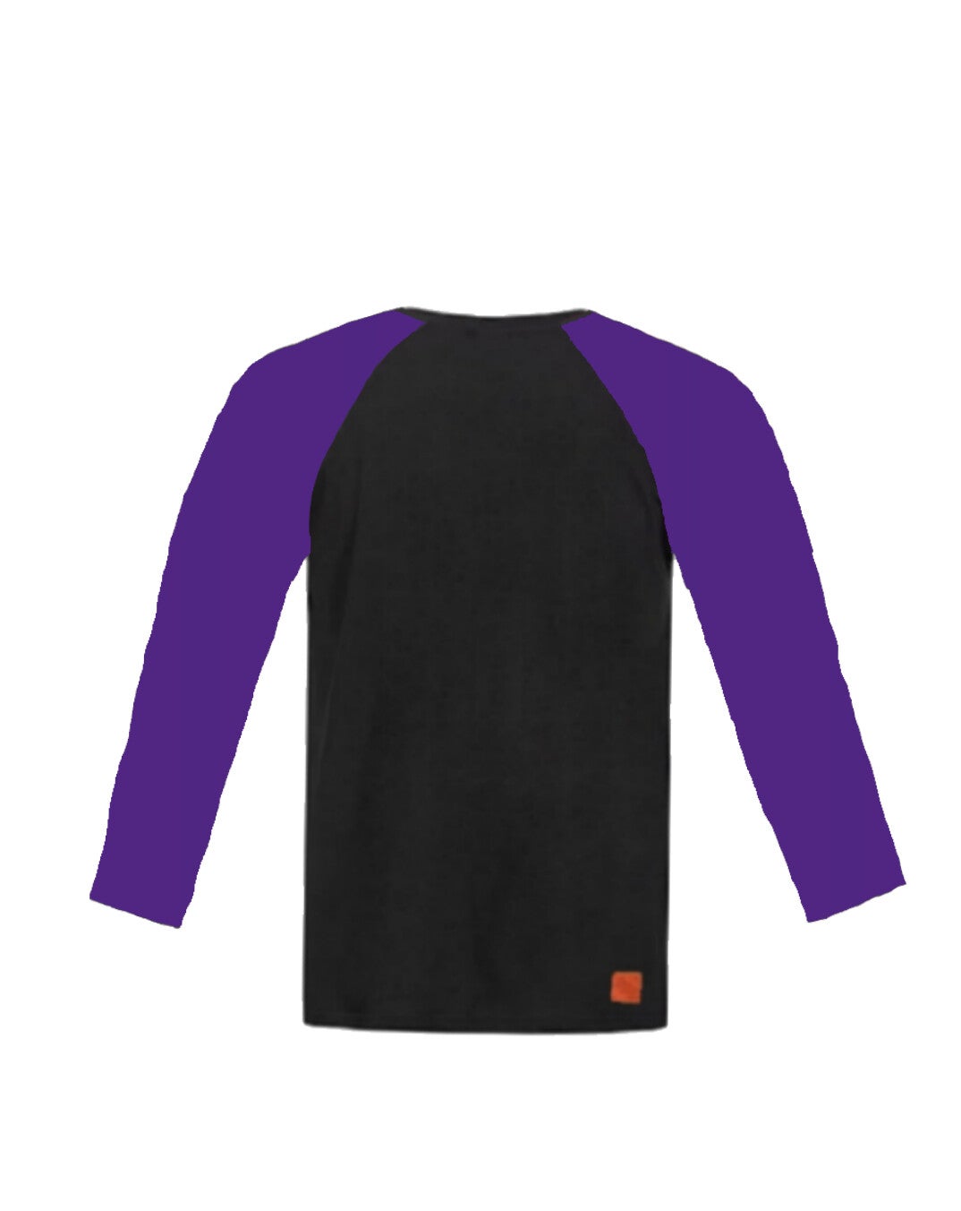 Shirt zwart met mouwen paars