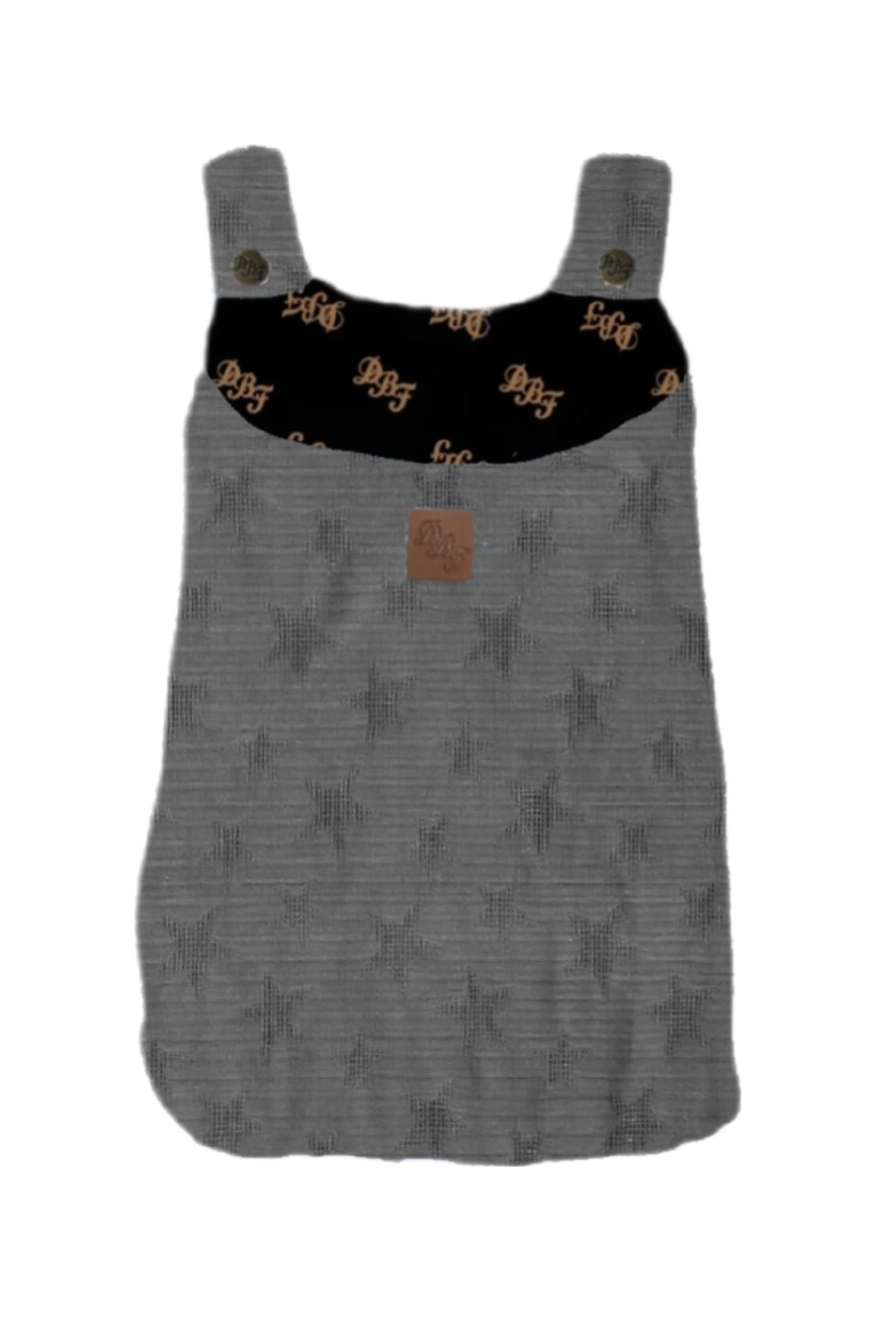 Boxzak sterren grijs