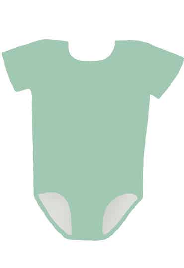 Bodystocking mint groen korte mouw