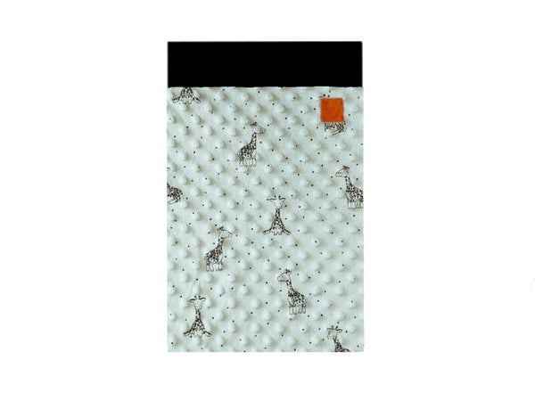 Deken minky giraf mintgroen