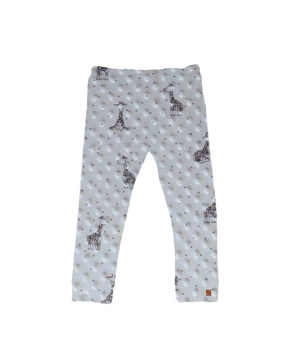 Legging minky giraf wit