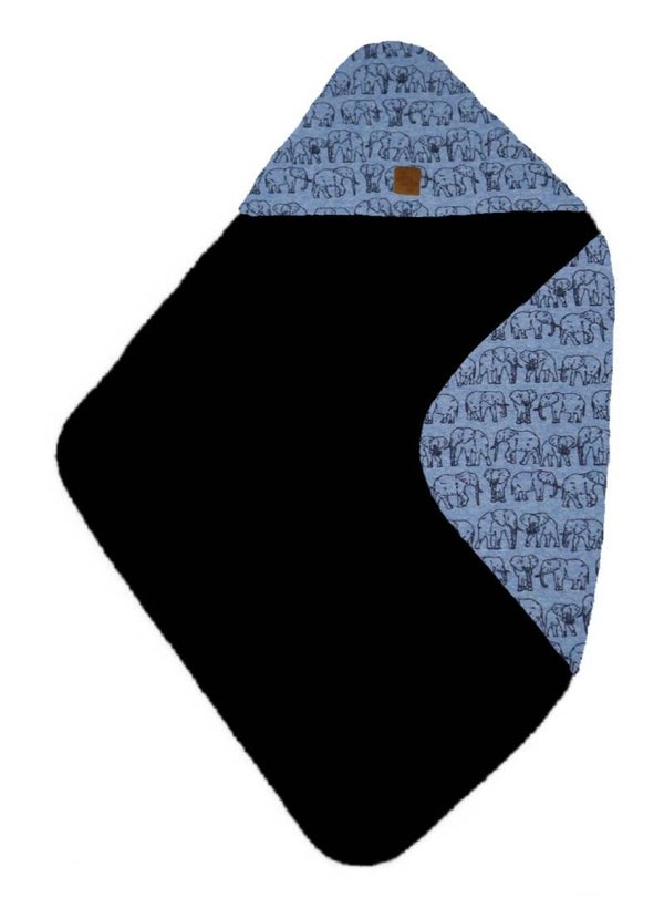 Omslagdoek olifant blauw