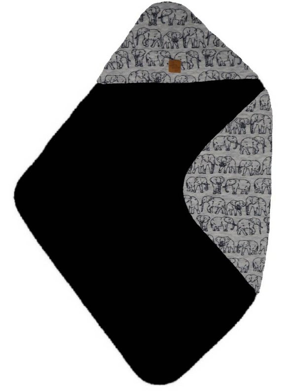 Omslagdoek olifant grijs