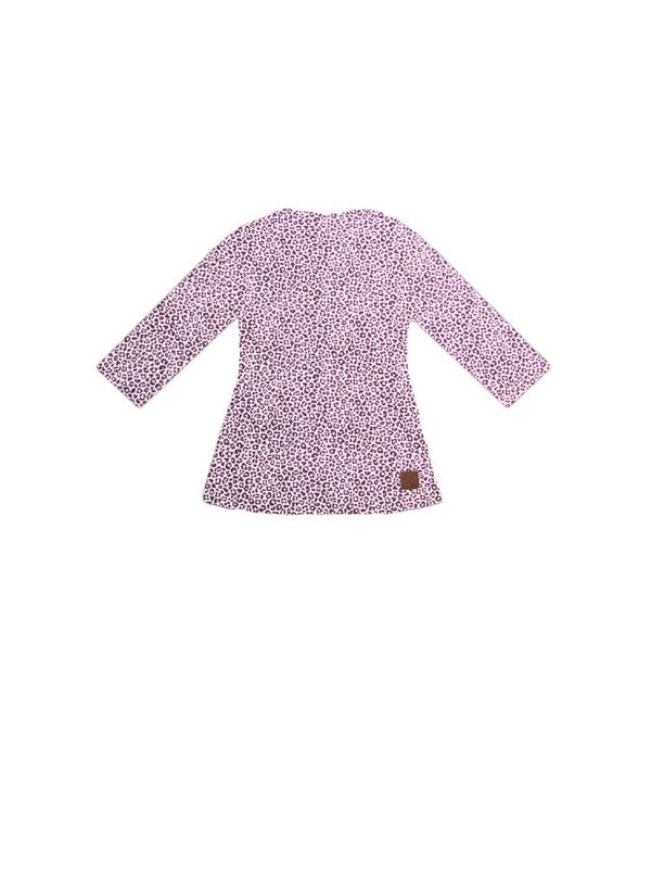 A-line jurk panter dusty roze