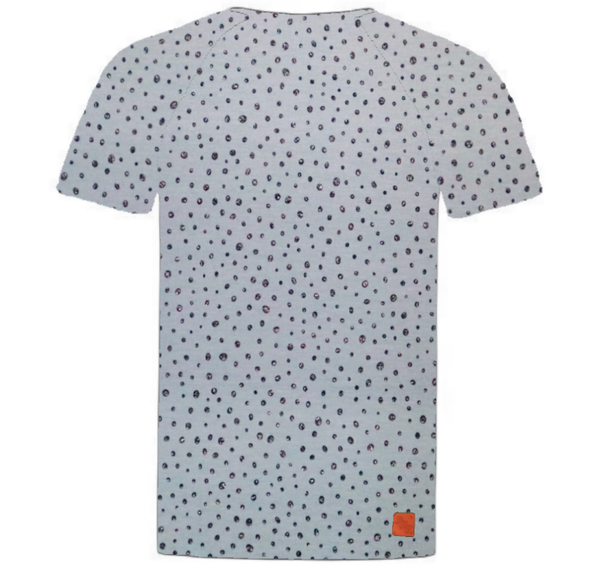 T-Shirt dot glitter grijs