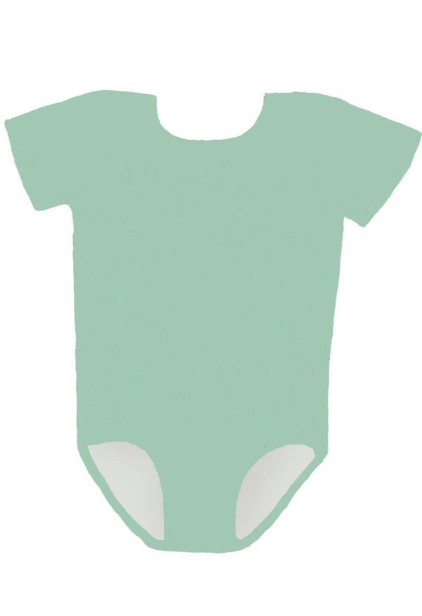 Bodystocking mint groen korte mouw