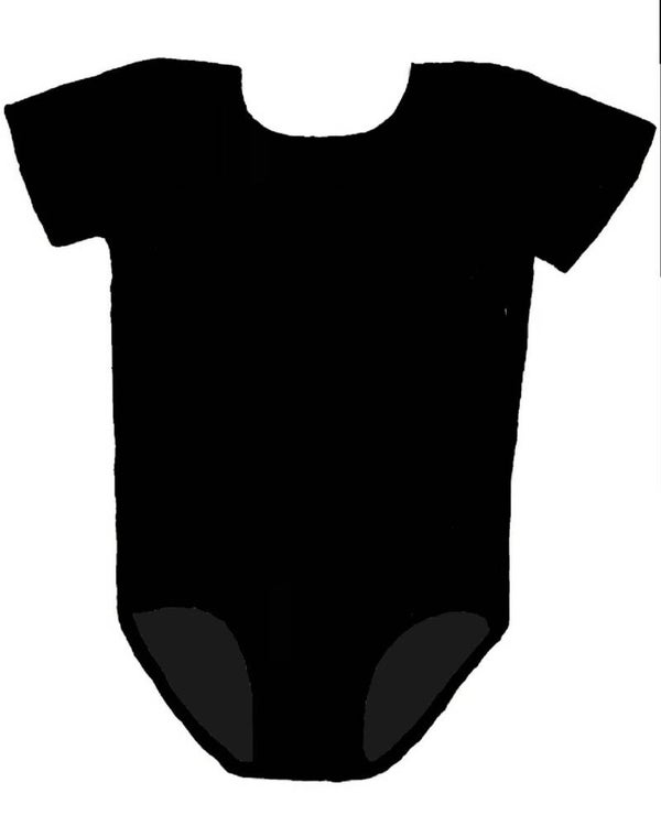 Bodystocking zwart korte mouw