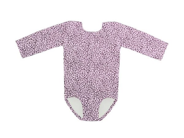 Bodystocking panter dusty roze