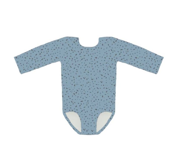 Bodystocking spikkel blauw