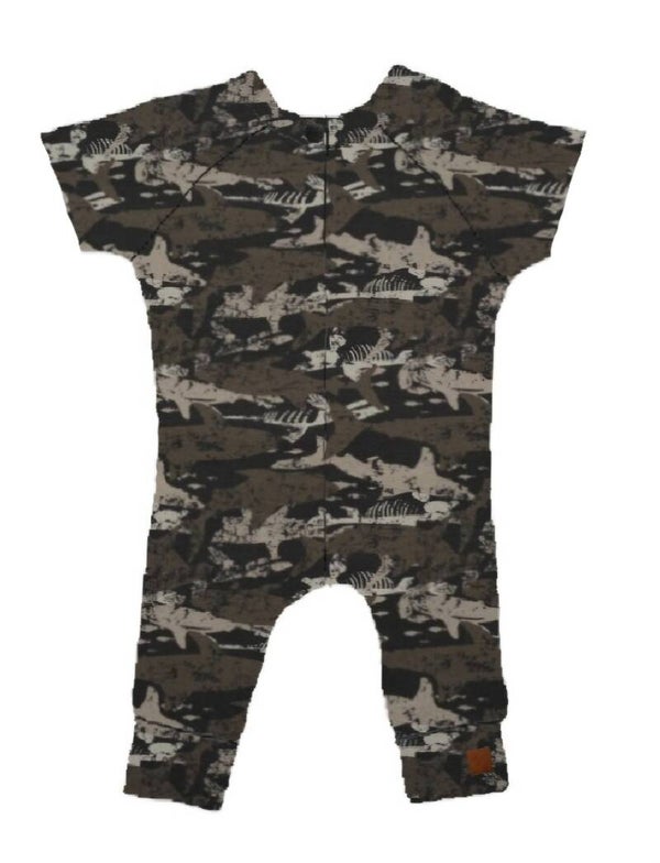 Prematuur Onesie haaien korte mouw