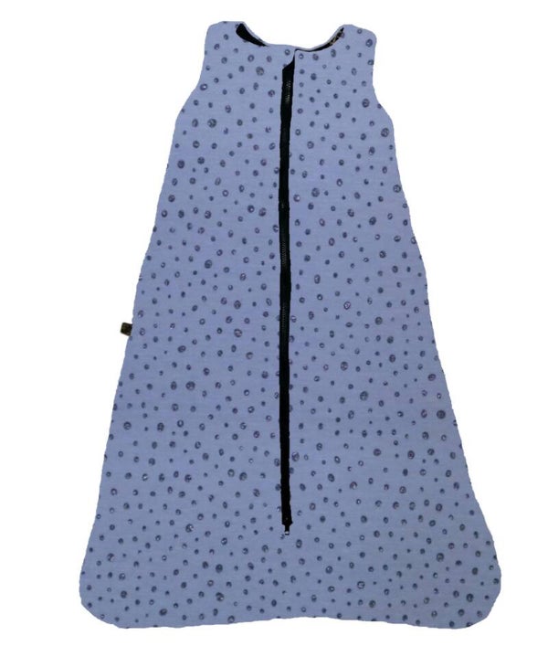 Slaapzak voor spreid-/ gips broek dot glitter blauw