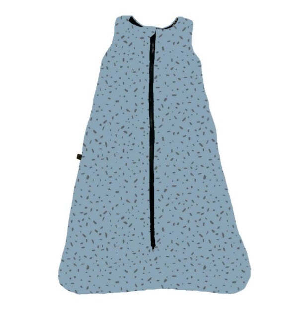 Slaapzak voor spreid-/ gips broek spikkel blauw