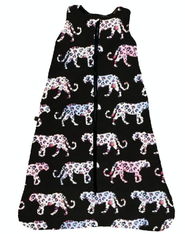 Slaapzak voor spreid-/ gips broek panters zwart