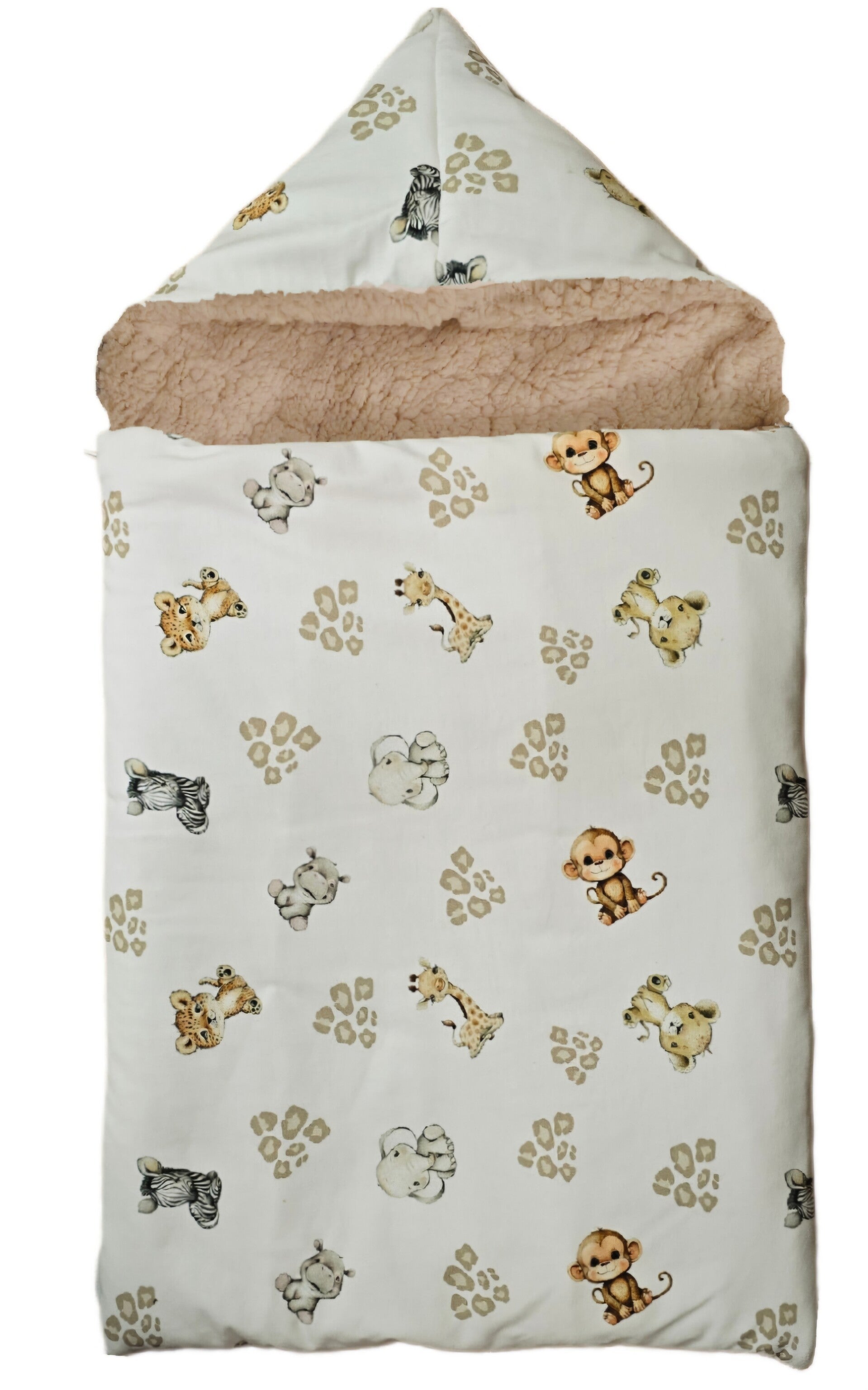 Zak geschikt voor o.a. Maxi Cosi  diertjes sand met licht bruine teddy