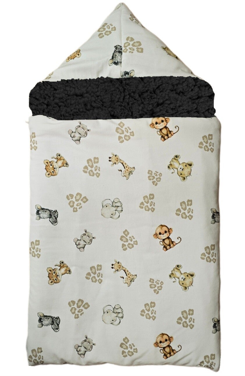 Zak geschikt voor o.a. Maxi Cosi  diertjes sand met zwarte teddy