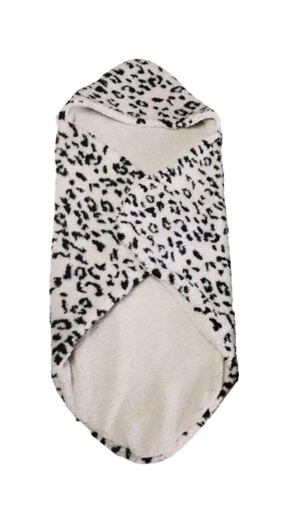 Omslagdoek panter/creme