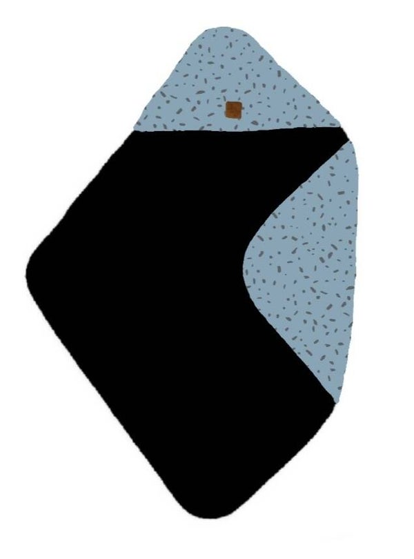 Omslagdoek spikkel blauw